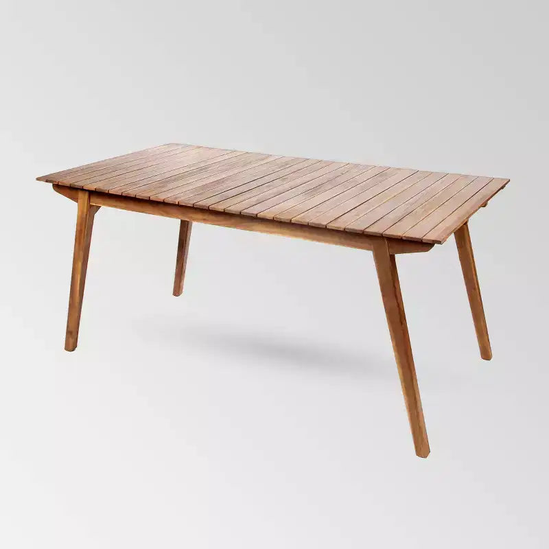 7-teiliges Mesa-Ess-Set aus Akazienholz für die Terrasse – Christopher Knight Home