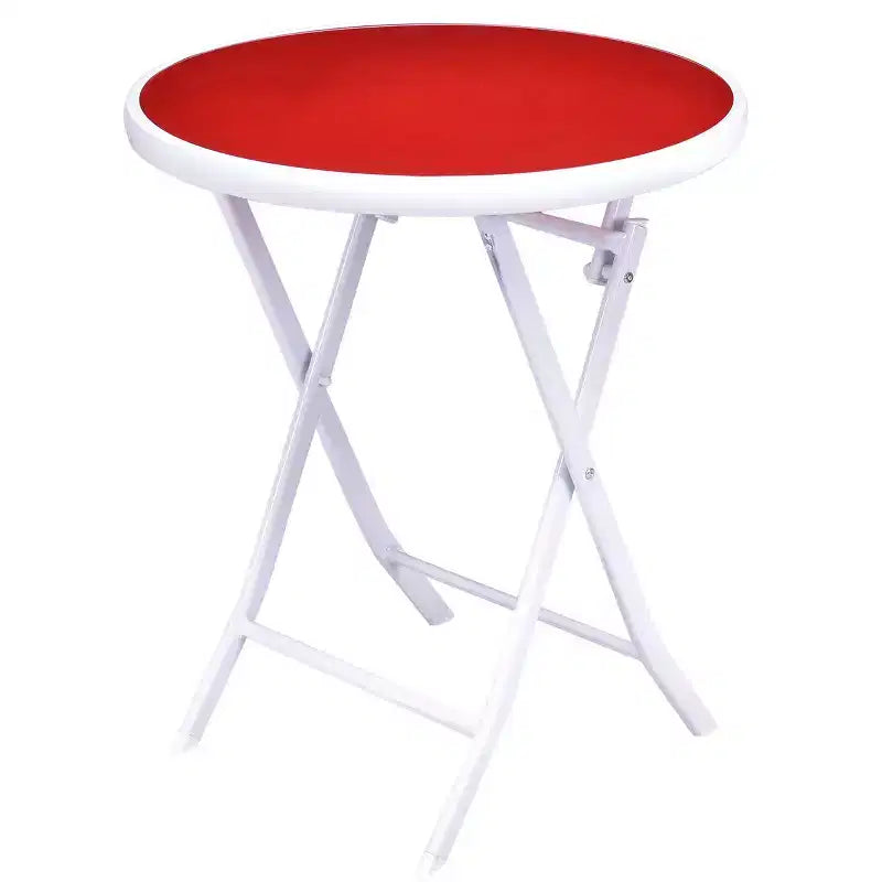 Juego de muebles de jardín y patio de 3 piezas Costway, con mesa y sillas bistró plegables, rojo
