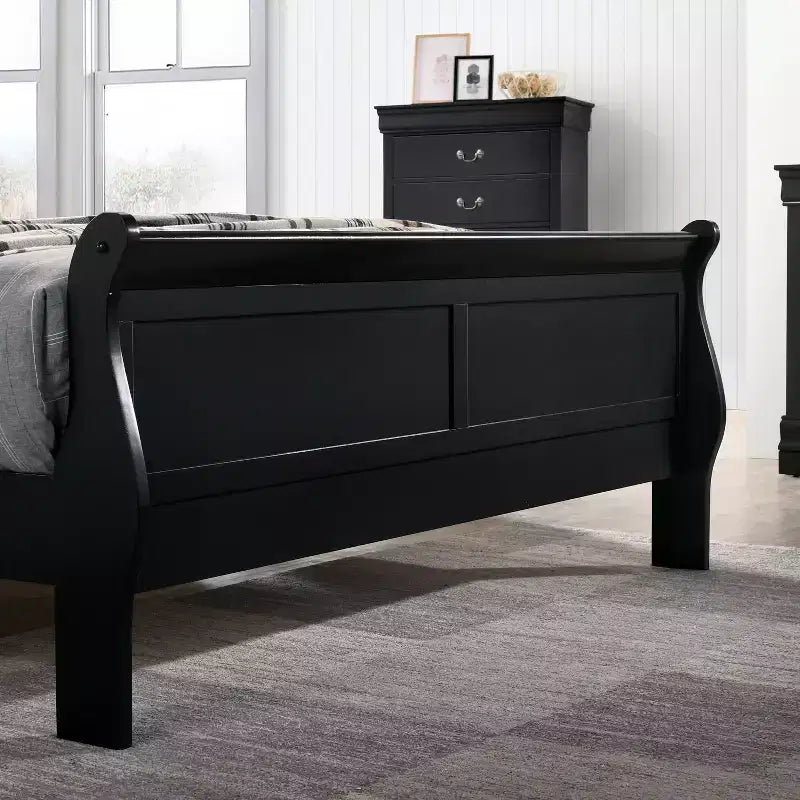 6pc Sliver Sleigh Bedroom Set - HOMES: Inside + Out