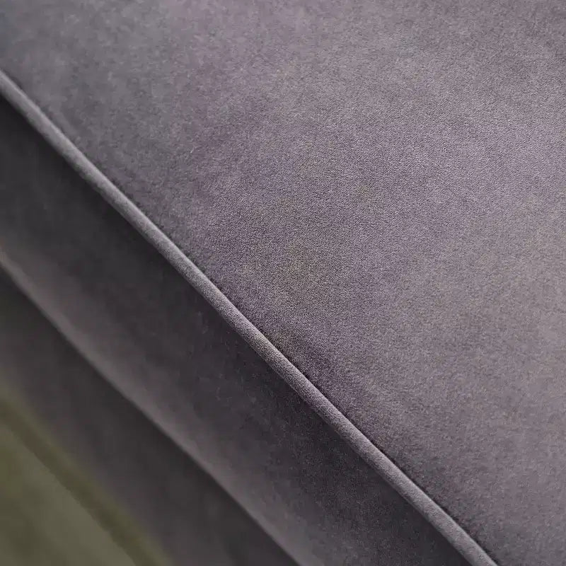 Button Tufted Velvet Sofa, 3-Seater with Wood Frame and Black Legs