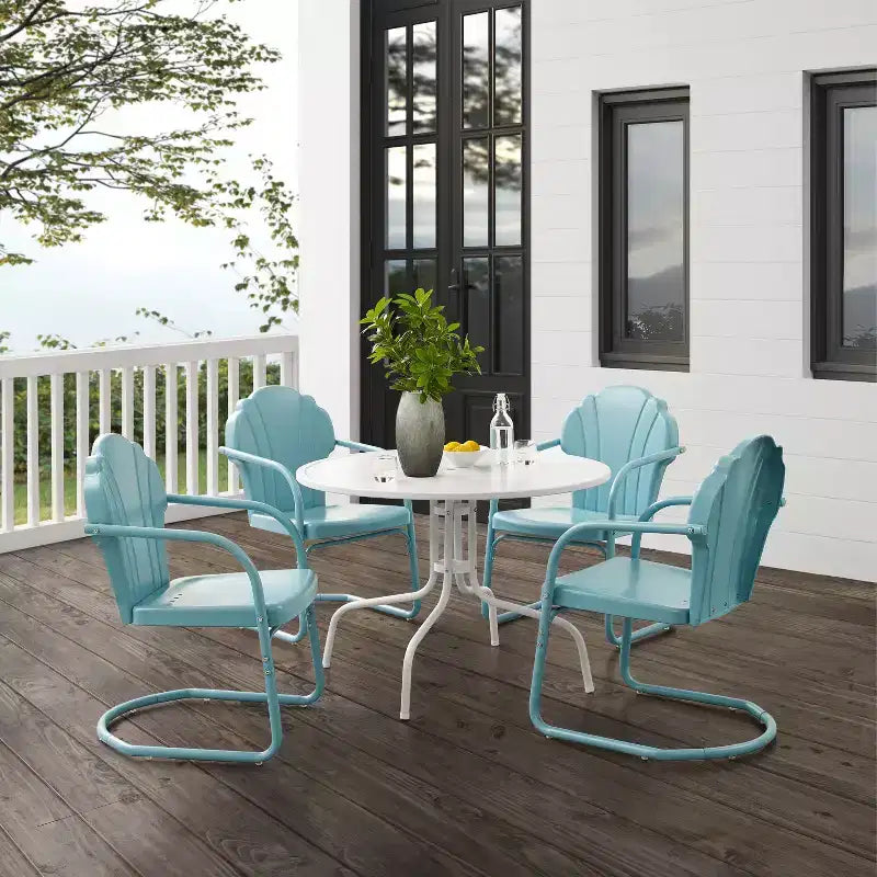 Set da pranzo da esterno Tulip di Crosley, 5 pezzi