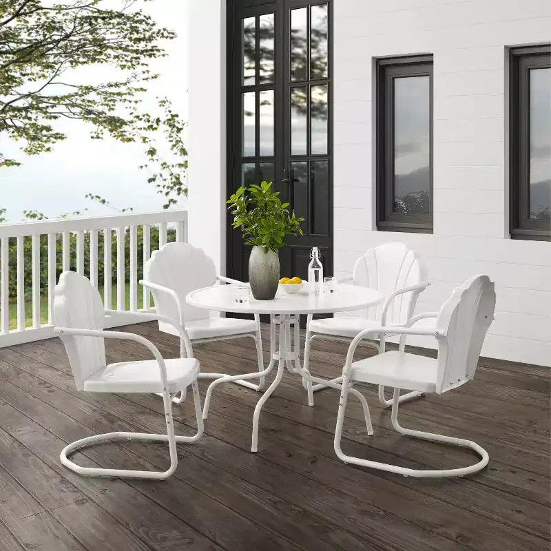 Set da pranzo da esterno Tulip di Crosley, 5 pezzi