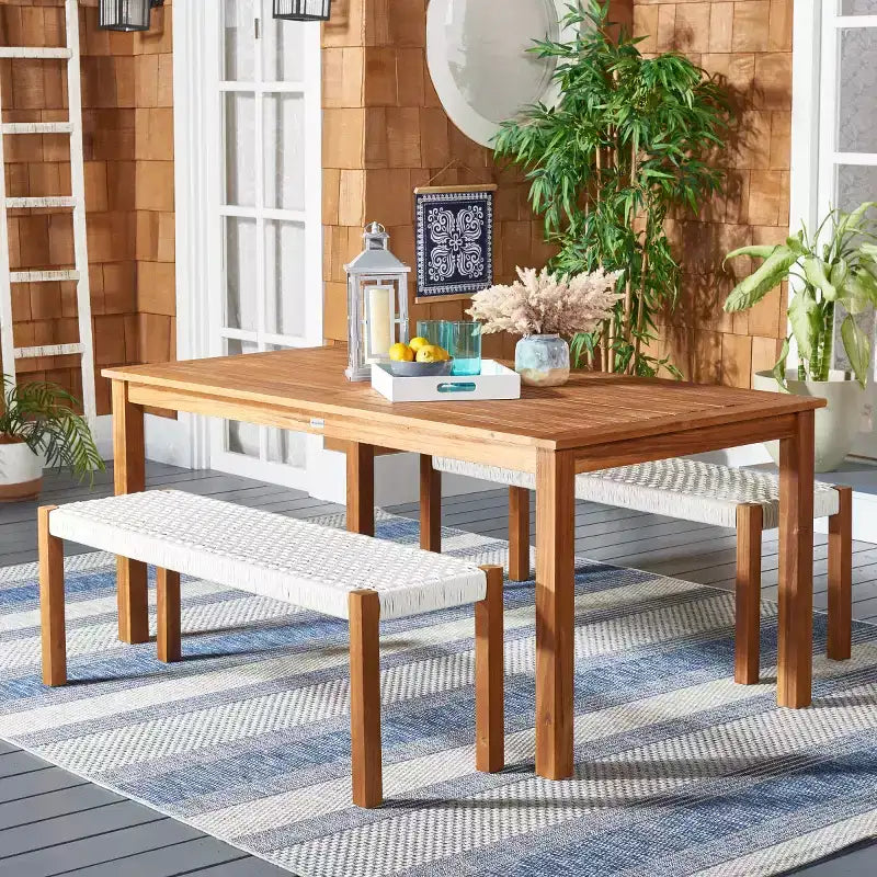 Conjunto de comedor Aquina; interior/exterior; PAT7081; Safavieh
