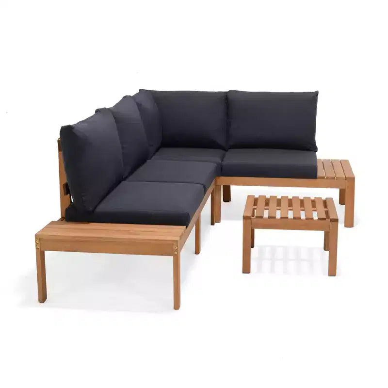 Amazonia 3pc Seychelles Outdoor Patio Conversation Set with Cushions
