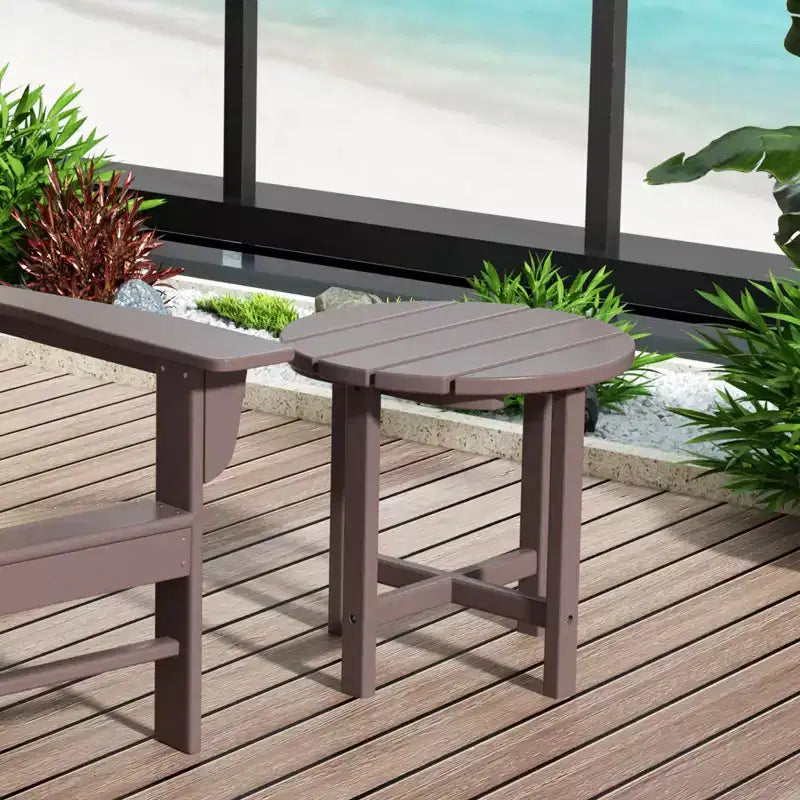 WestinTrends 3-delige set schommelstoelen voor buiten met ronde bijzettafel