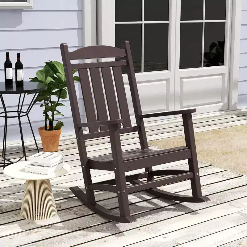 WestinTrends 3-delige set schommelstoelen voor buiten met ronde bijzettafel