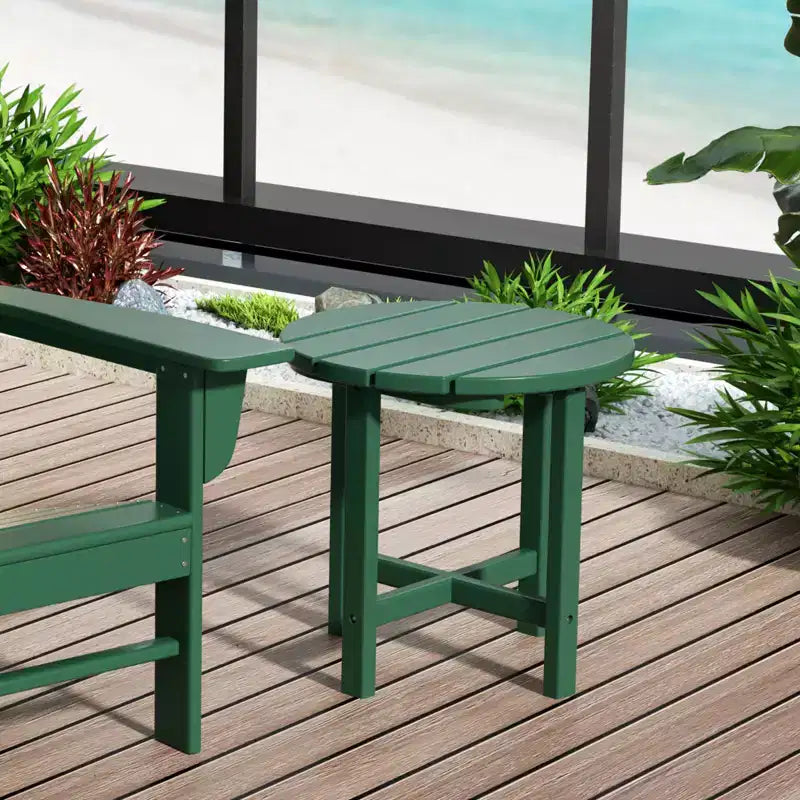WestinTrends 3-delige set schommelstoelen voor buiten met ronde bijzettafel