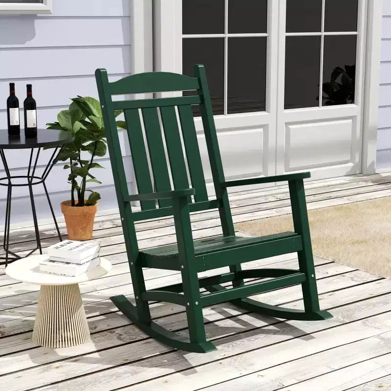 WestinTrends 3-delige set schommelstoelen voor buiten met ronde bijzettafel