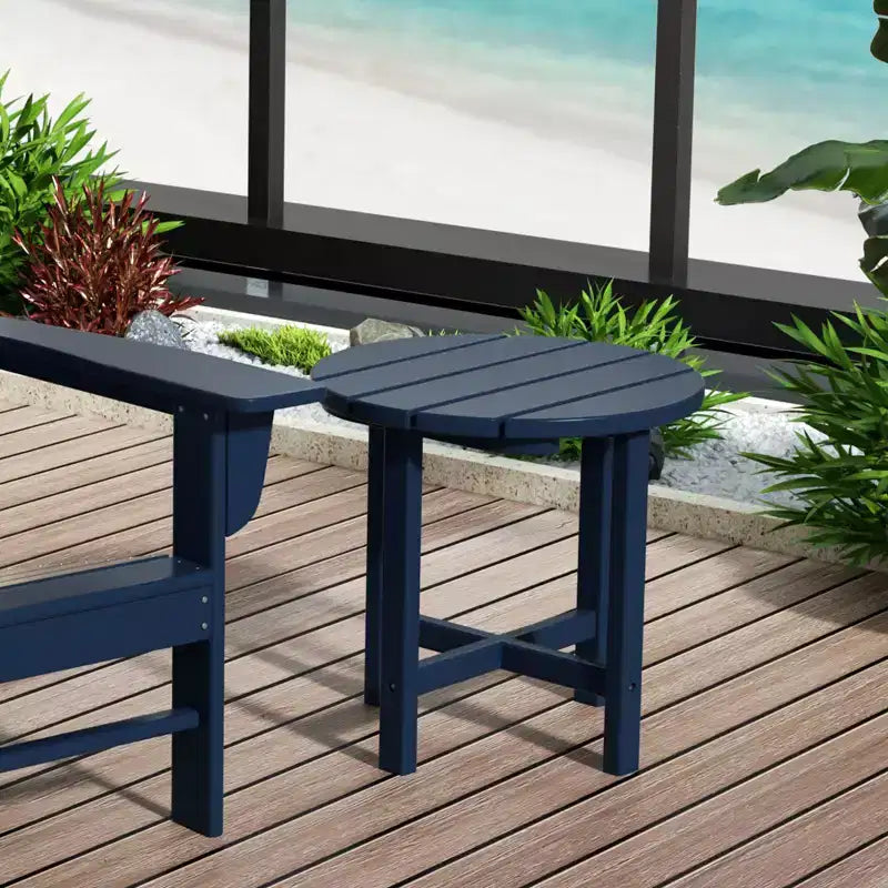 WestinTrends 3-delige set schommelstoelen voor buiten met ronde bijzettafel
