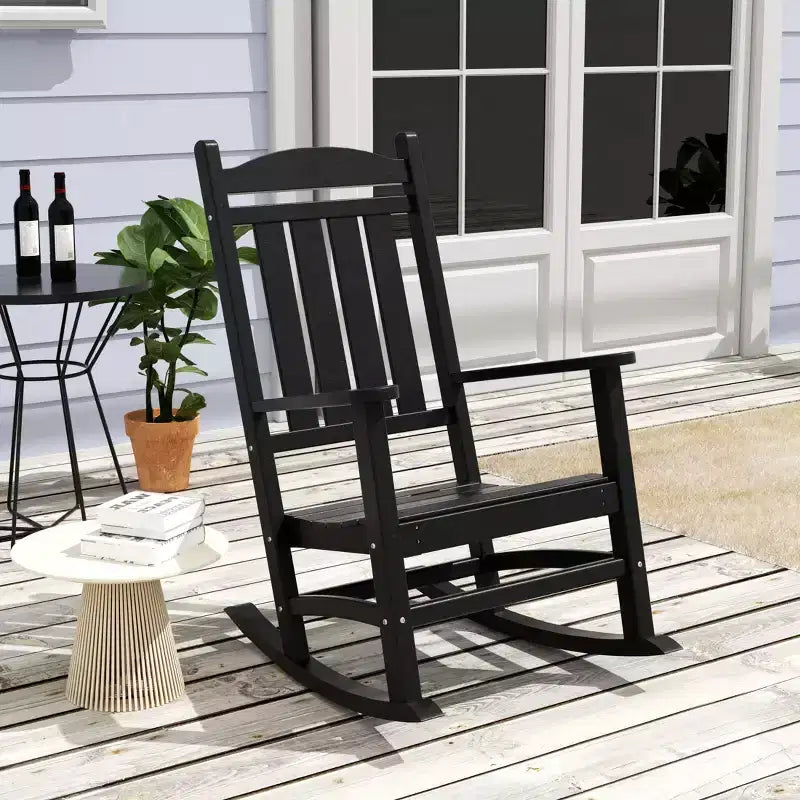 WestinTrends 3-delige set schommelstoelen voor buiten met ronde bijzettafel