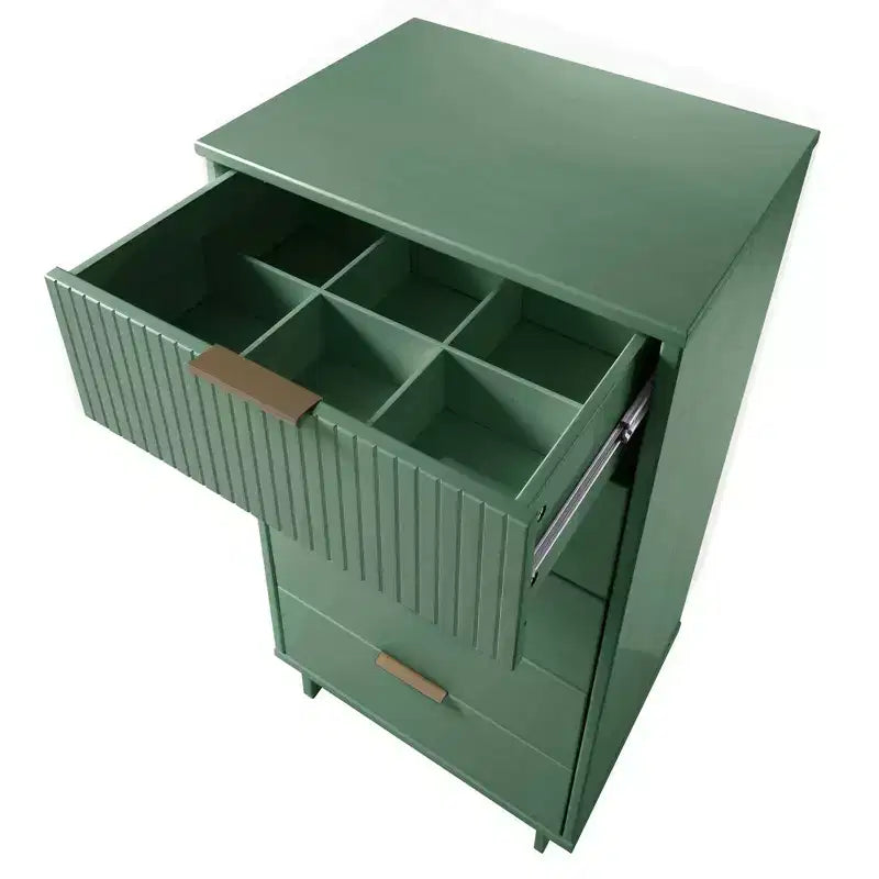 Manhattan Comfort 2-delige Granville-slaapkamerset met smalle ladekast en dressoir