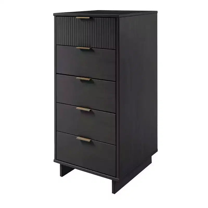 Manhattan Comfort 2-delige Granville-slaapkamerset met smalle ladekast en dressoir