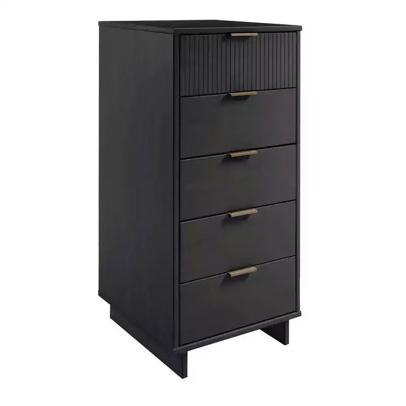 Manhattan Comfort 2-delige Granville-slaapkamerset met smalle ladekast en dressoir