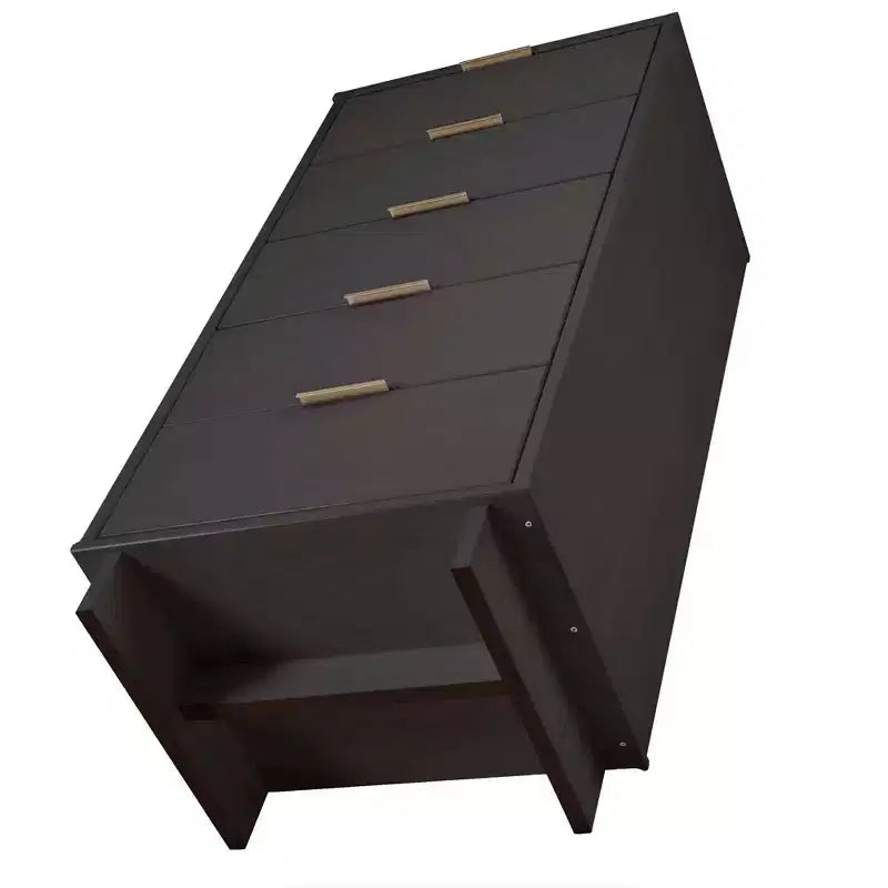 Manhattan Comfort 2-delige Granville-slaapkamerset met smalle ladekast en dressoir