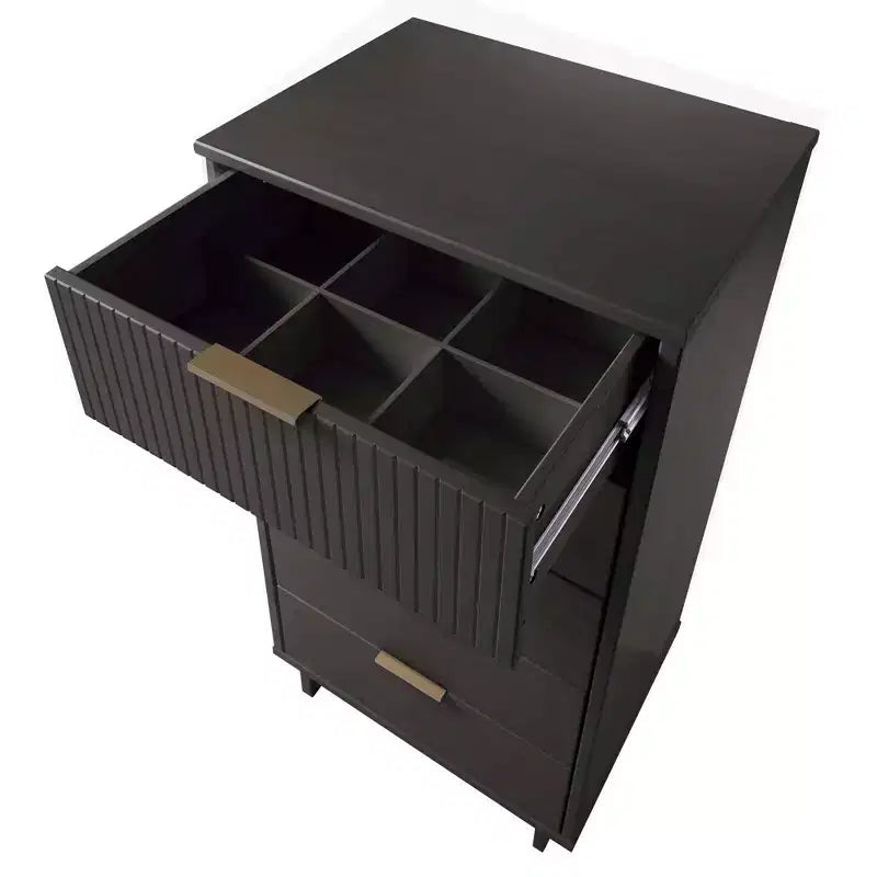 Manhattan Comfort 2-delige Granville-slaapkamerset met smalle ladekast en dressoir