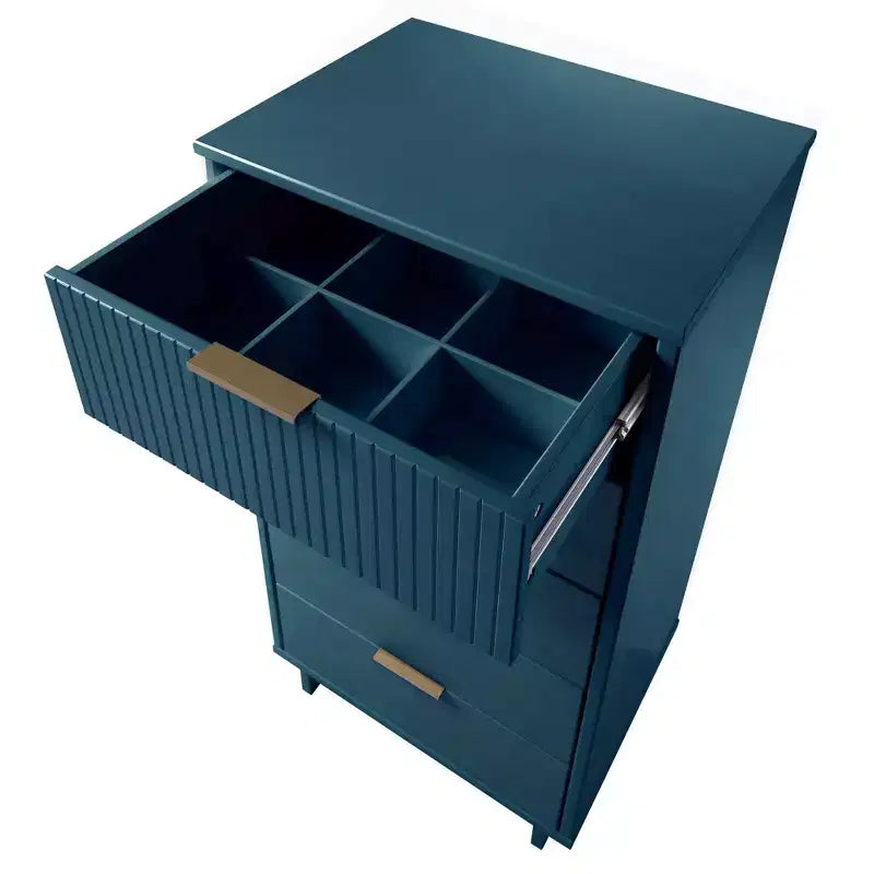 Manhattan Comfort 2-delige Granville-slaapkamerset met smalle ladekast en dressoir