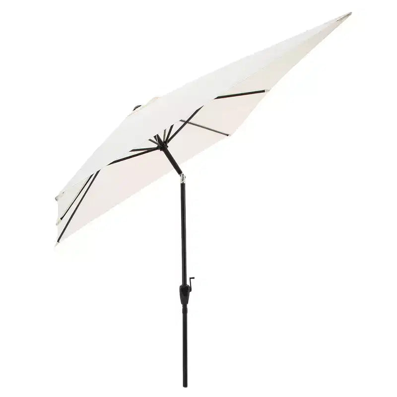 Alaterre Furniture Ensemble repas d’extérieur 6 pièces, table Weston avec parasol rectangulaire de 10'