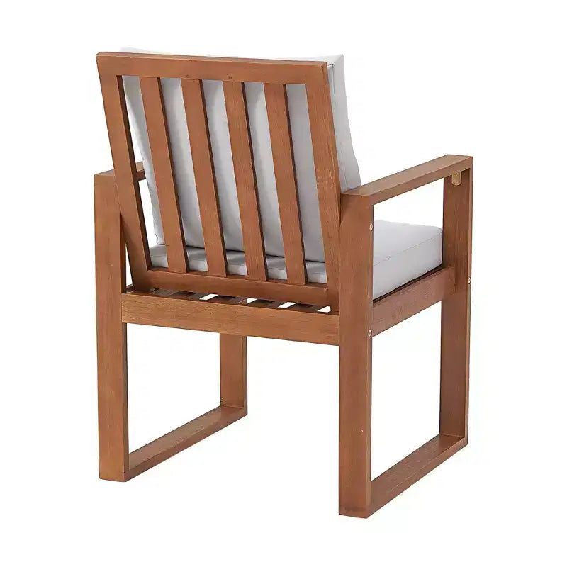 Alaterre Furniture Ensemble repas d’extérieur 6 pièces, table Weston avec parasol rectangulaire de 10'