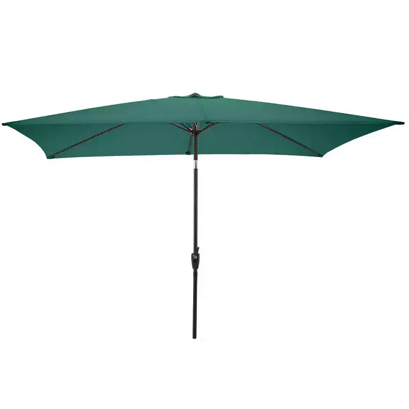 Alaterre Furniture Ensemble repas d’extérieur 6 pièces, table Weston avec parasol rectangulaire de 10'