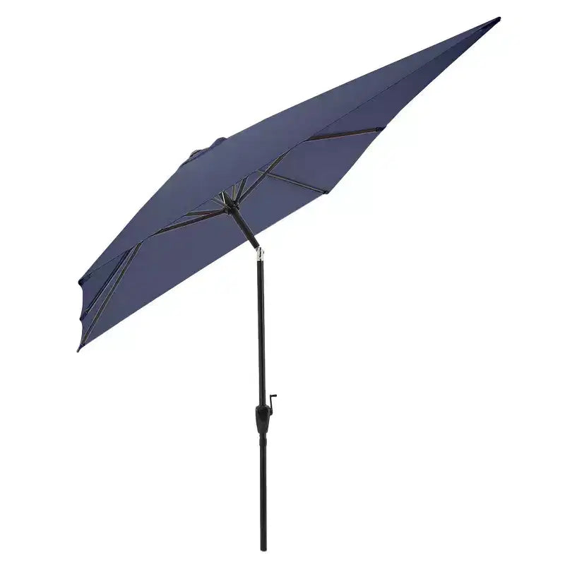 Alaterre Furniture Ensemble repas d’extérieur 6 pièces, table Weston avec parasol rectangulaire de 10'