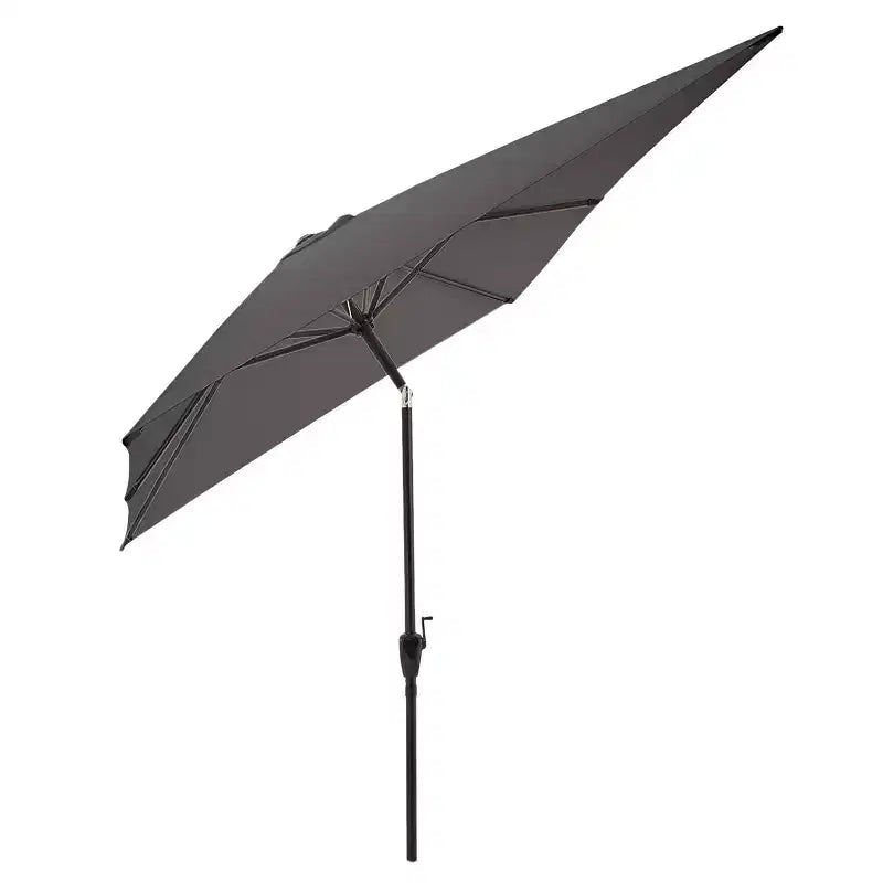 Alaterre Furniture Ensemble repas d’extérieur 6 pièces, table Weston avec parasol rectangulaire de 10'