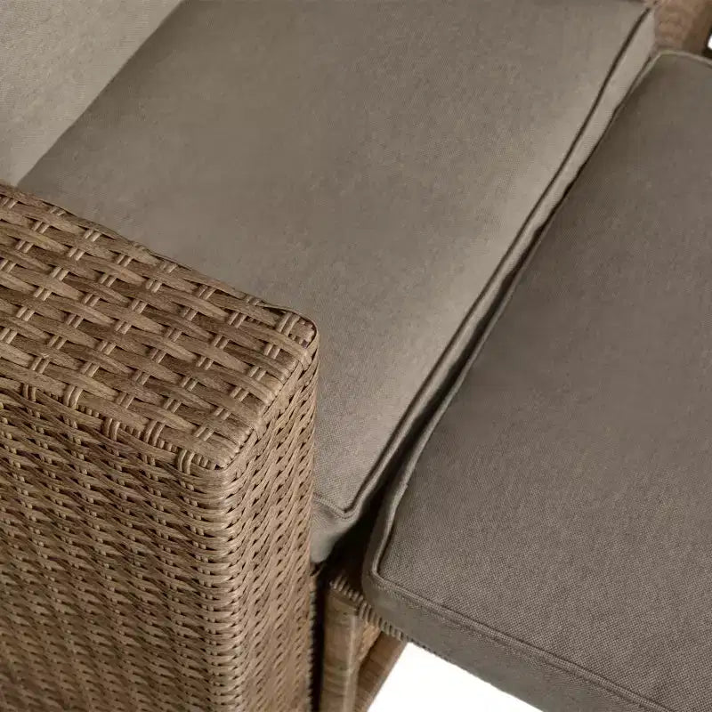 Juego de sofá modular de dos plazas para interior/exterior Flash Furniture Nico, con mesa y otomanas