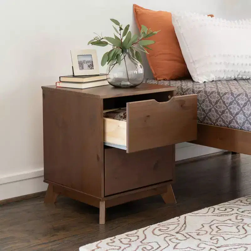 Powell Pensy Twin Platform Bed and Nightstand