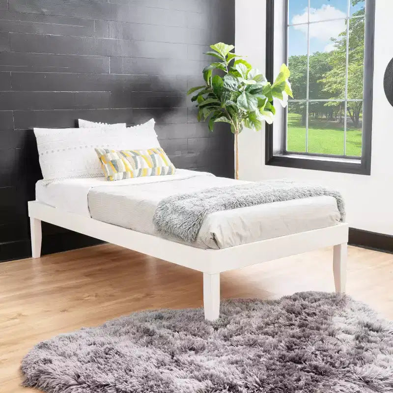 Powell Pensy Twin Platform Bed and Nightstand