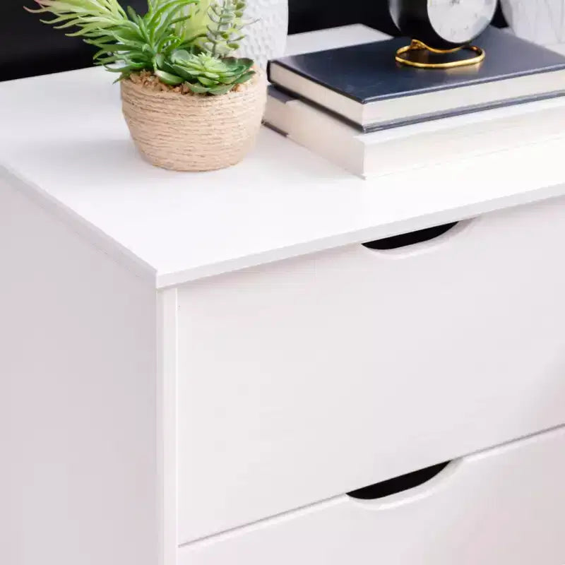 Powell Pensy Twin Platform Bed and Nightstand