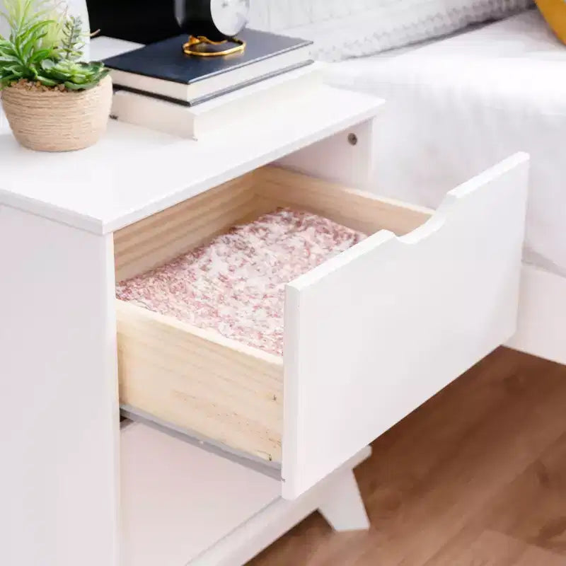 Powell Pensy Twin Platform Bed and Nightstand