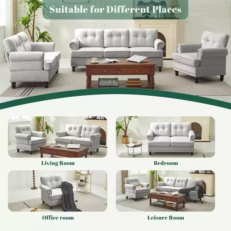 Chenille Upholstered Pull Point Accent Chair, Sofa Armrest Chair for Living Room, Bedroom, Office
