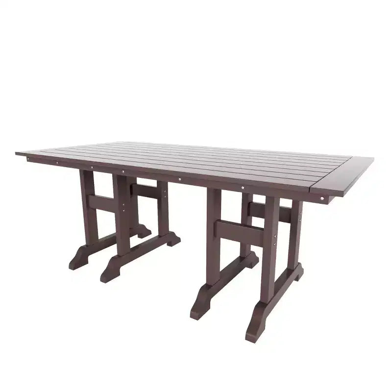 Conjunto de comedor exterior para patio de 6 piezas de WestinTrends, con mesa exterior y conjunto de banco y sillas