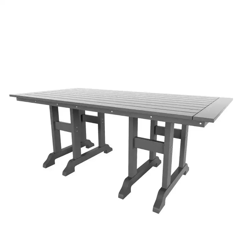 Conjunto de comedor exterior para patio de 6 piezas de WestinTrends, con mesa exterior y conjunto de banco y sillas