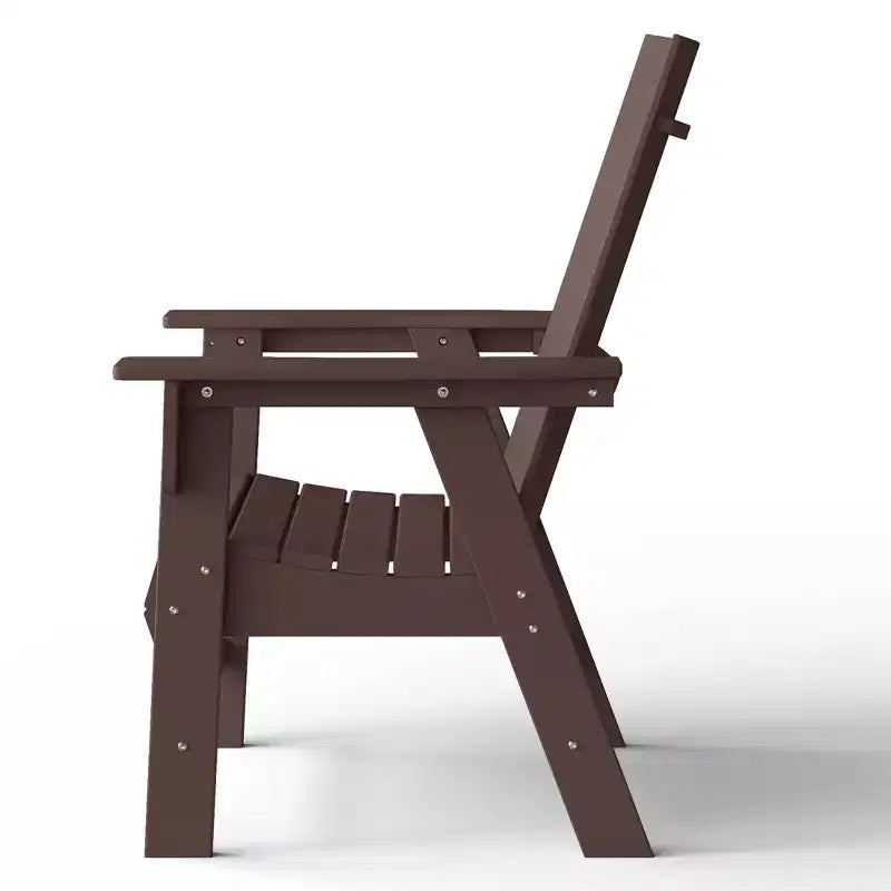 WestinTrends 5-delige diningset voor buiten met vierkante terrastafel en moderne armstoelen