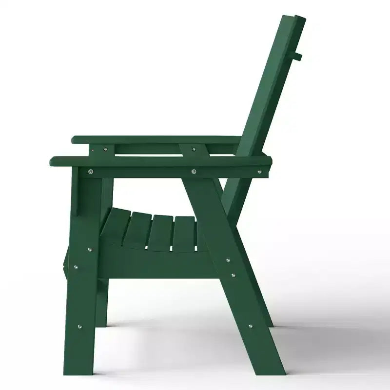 WestinTrends 5-delige diningset voor buiten met vierkante terrastafel en moderne armstoelen