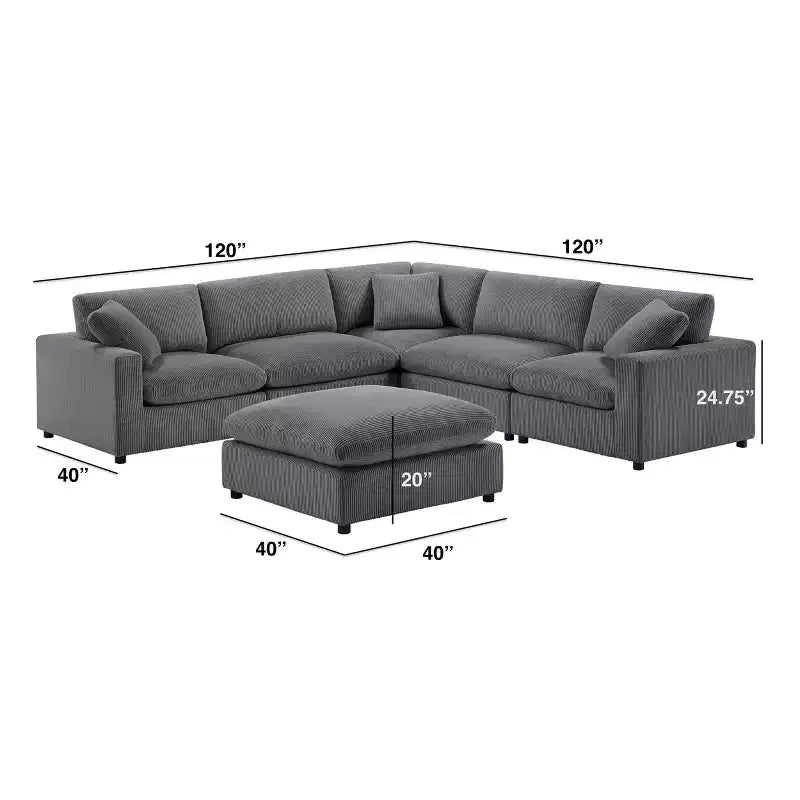 Comfort Pointe 6pc Casella Modular Sectional